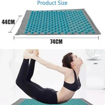 Relaxation Body Stress Pain Relief Cushion Yoga Mat Massage Yoga Spike Lotus - £36.31 GBP+