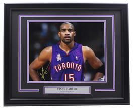 Vince Carter Firmado Enmarcado 11x14 Toronto Raptors Baloncesto Foto Bas 573 - £194.89 GBP