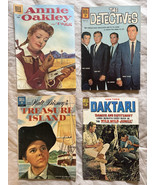 VINTAGE LOT of 4 DELL Comic Books [1956-1967] Annie Oakley, The Detectiv... - $21.18