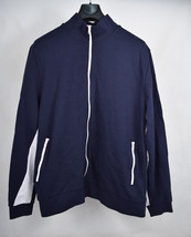 ASOS Fleece Track Jacket Navy 2XL Mens - £19.55 GBP