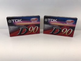 Tdk D90 90 Minute New Blank Audio Cassette Tapes Still Sealed (3) IEC1/TYPE1 - £6.29 GBP