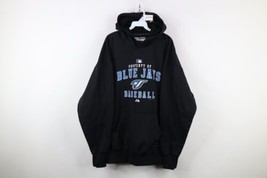 Majestic Therma Base Mens XL Spell Out Toronto Blue Jays Baseball Hoodie... - $59.35