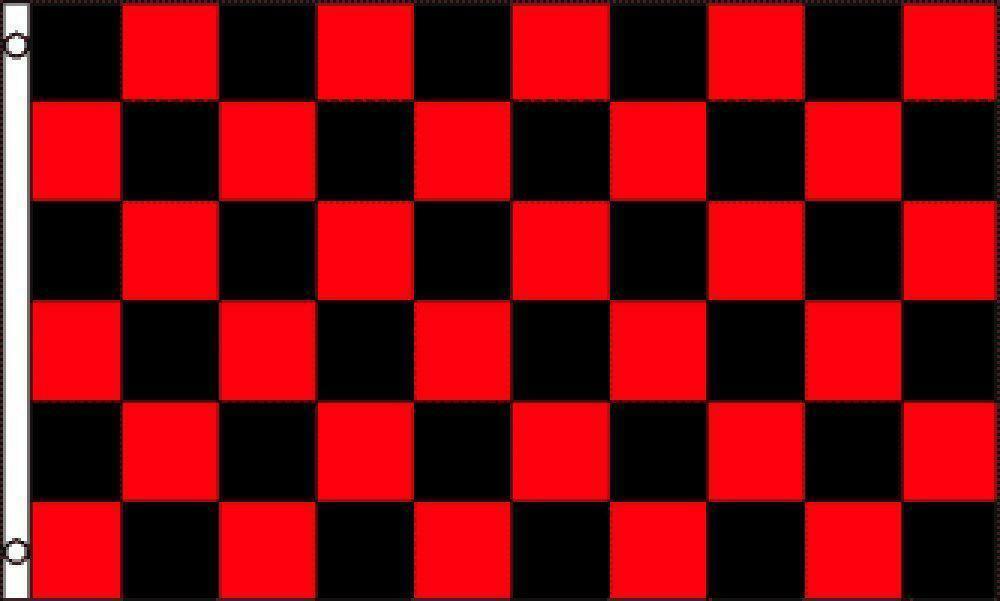 RED AND BLACK CHECKERED RACING  2 X 3 FLAG 2x3 decor sign  RACE CAR FLAG... - $5.65