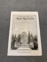 National Geographic Rock of Ages Granite Memorial Ad KG Advertising - £9.49 GBP