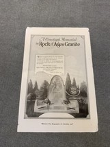 National Geographic Rock of Ages Granite Memorial Ad KG Advertising - £8.99 GBP