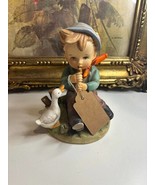 Erich stouffer barnyard frolic boy figurine with duck and flute - $314.11 MXN