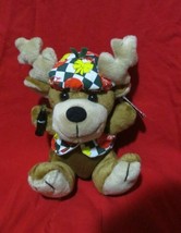 Coca-Cola Reindeer in Vest Plush Bean Bag Winter Heritage Set 1998 - £3.01 GBP