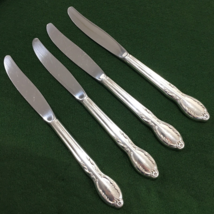 Rogers Bros Royal Manor Silverplate Set of 4 Dinner Knives 8.5&quot; Original... - £25.16 GBP