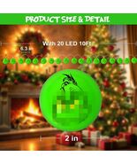 BESTVIVE Battery Operated Round Green Christmas String Lights Indoor Out... - $246.48 MXN