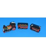 Toys/Christmas-Toys/Trains-1995 Dickens Collectables Porcelain 3 Piece T... - $16.20
