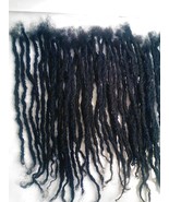 100% Human Hair Locks handmade Dreadlocks 60 pieces up to 8&quot;-15&#39;&#39; black - £242.20 GBP