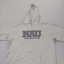 Vtg Champion Northern Arizona University Girl's White Hoodie Sweatshirt Size M image 12