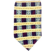 Muroya Silk Mens Tie 55&quot;L 4&quot; W Striped Plaid Checkered Paisley Yellow Co... - £10.22 GBP