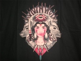 TeeFury Ghibli LARGE Shirt &quot;Spirit Princess&quot; Princess Mononoke Tribute MeganLara - £11.19 GBP