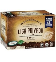 Independence Coffee Liga Privada 12 pack kcups. 2- pack bundle. organic - £38.91 GBP