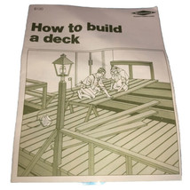 Wolmanized “How To Build A Deck” 1984 Koppers Co. Booklet - £5.43 GBP