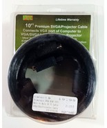 10FT Premium HD15 M/M VGA/SVGA/SXGA for Monitor or Projector Cable - $5.51