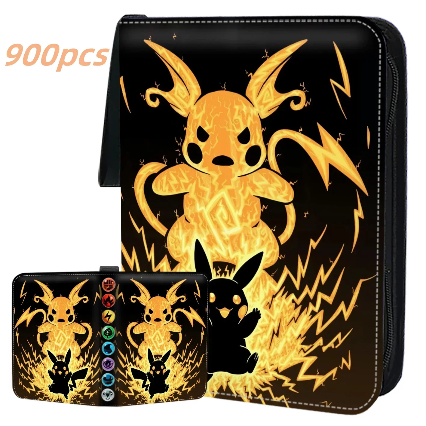 900 Pcs Pokemon Cartoon Game Collection Hobby Album Book Card Holder Toy Zipper - £38.20 GBP+