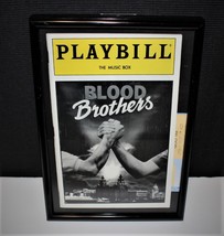 Playbill 1983 Blood Brothers Music Box Framed Broadway Theatre Program w/ Ticket - £14.92 GBP