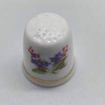 VINTAGE FINE BONE CHINA ASHLEYDALE AUNTY THIMBLE ENGLAND Flowers - $6.98