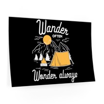 Premium Wall Decal: &quot;Wander Often, Wonder Always&quot; - Nature-Inspired Adve... - $31.93+