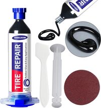 Tire Repair Glue Sidewall Repair Kit Black Rubber Cement Tire Fixes Seal... - $9.22