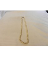 Vintage Single Strand Faux Pearl Necklace 22&quot; long - £39.34 GBP