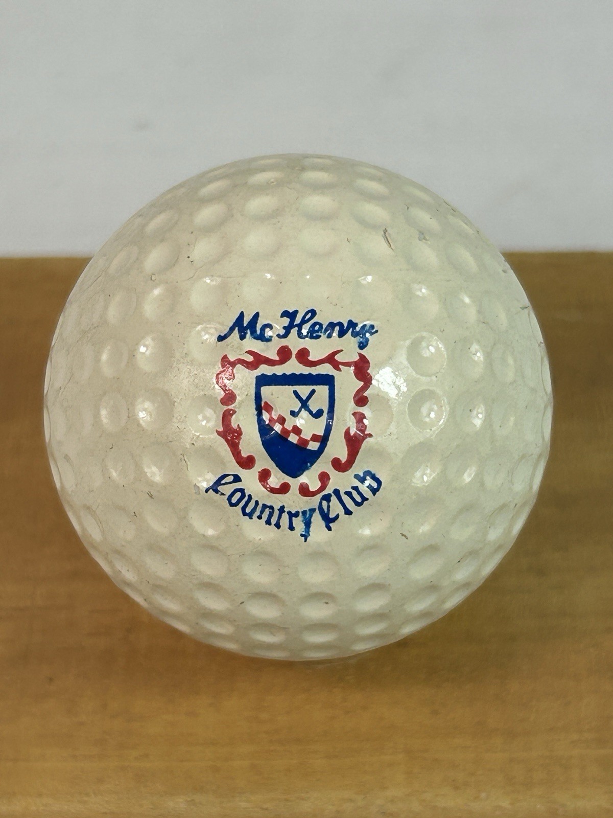 McHenry Country Club Golf Course Souvenir Golf Ball - RARE VINTAGE BALL !! - $14.85