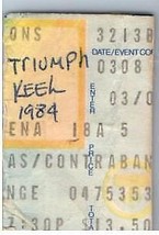 Triumph Keel Concert Ticket Stub March 24 1983 Detroit Michigan - $34.64