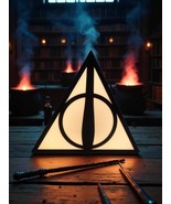 Harry Potter DEATHLY HALLOWS ACCENT LAMP 7&quot; x 8&quot; LIGHT UP Novelty Preown... - $17.81
