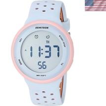 Unisex Multifunctional Digital Watch with Light Pink Resin Case &amp; Silico... - $45.00