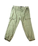 Banana Republic Tencel Cargo Jogger Pants Women&#39;s Size Large Army Green - £20.01 GBP