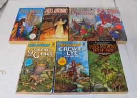 Lot of 7 Piers Anthony Assorted Paperback Novels Mystery Fantasy - £13.03 GBP