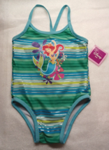 Disney Swimsuit The Little Mermaid Girls Toddler Size 2T UPF 50+ Green New - £7.95 GBP