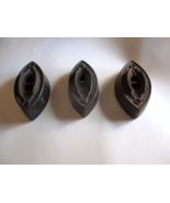 Lot Of 3 Antique Cast Iron Asbestos Sad Iron 2 - Colebrookdale Iron Co. +1 - $17.33