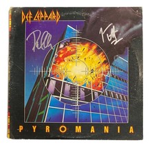 Joe Elliott Phil Collen Firmato Def Leppard 1983 Piromania Vinile Record... - $339.49