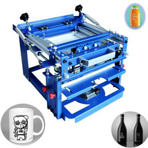 Free shipping blue steel plate 12x9&quot; Manual Cylinder Screen Printing Pre... - £229.43 GBP