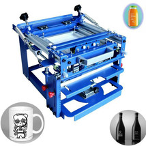 Free shipping blue steel plate 12x9&quot; Manual Cylinder Screen Printing Pre... - £229.34 GBP