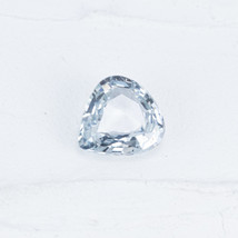 1.22cts, Natural White Sapphire Gemstone, 7x6mm - September Birthstone - £47.95 GBP