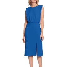 Donna Morgan Blouson Bodice Dress Front Slit Stretch Size 2 - £35.92 GBP