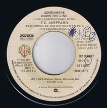 T G Sheppard Somewhere Down The Line 45 rpm Its A Bad Night For Good Girls - £3.87 GBP