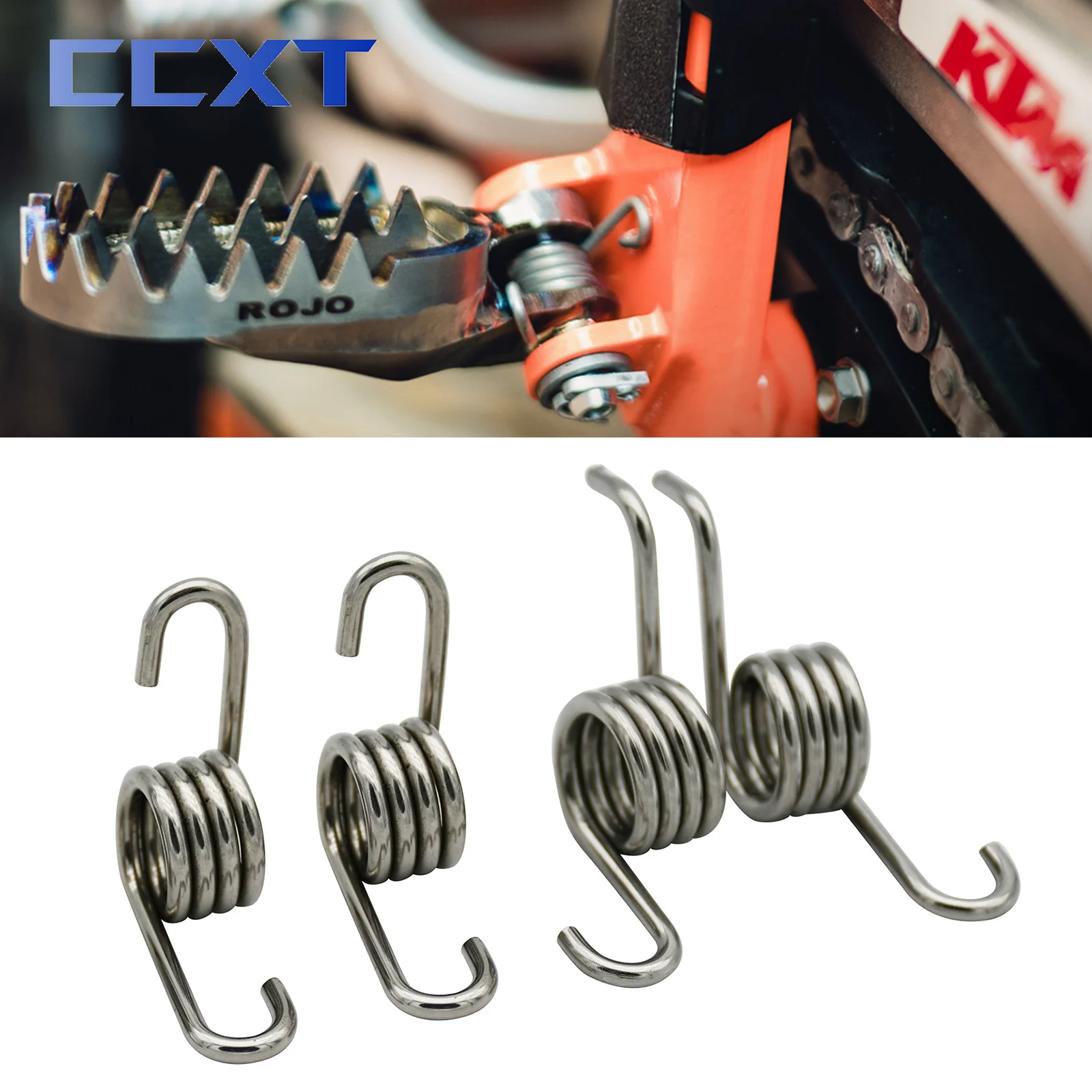 Motorcycle Footpegs Foot Pegs Footrest Spring For KTM SX SXF EXC EXC XC ... - $7.93