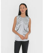 NWT Helmut Lang Silk Ruched Armhole Top Tank XS $320 - $1,644.94 MXN