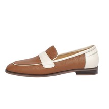 Outdoor Casual Flats Female Muller Shoes Mixed Color Round Toe Handmade Ladies D - £97.67 GBP