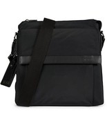 NEW TUMI black nylon leather crossbody shoulder bag magnetic flap zip tr... - £171.46 GBP