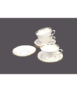 Three Walbrzych Glory cup and saucer sets. Bonus orphaned saucer made in... - £74.57 GBP