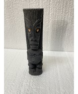 Vintage LAVA CARVED Tiki Statue CoCo Joe Hawaii Polynesian God Pink Shel... - £45.48 GBP