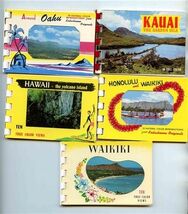 5 Hawaii Mini Photo Booklets Honolulu Waikiki Kauai Oahu Hawaii - $17.82