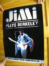 Jimi Hendrix Velvet Poster Jimi Plays Berkeley Can 30 1970 Face Body Sho... - $180.95
