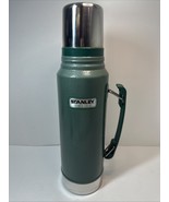 Stanley Thermos With Handle 1.1 Qt 1 Liter Green Vacuum Bottle Stainless... - $24.77